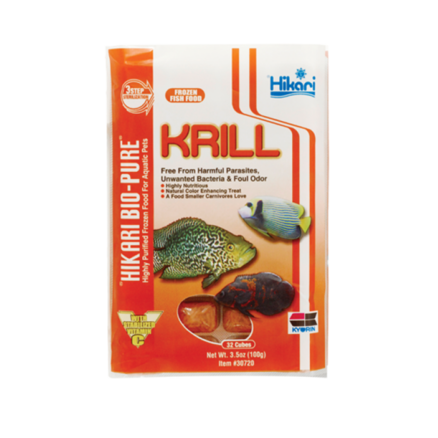 Hikari Krill Cubes – 3.5 oz.