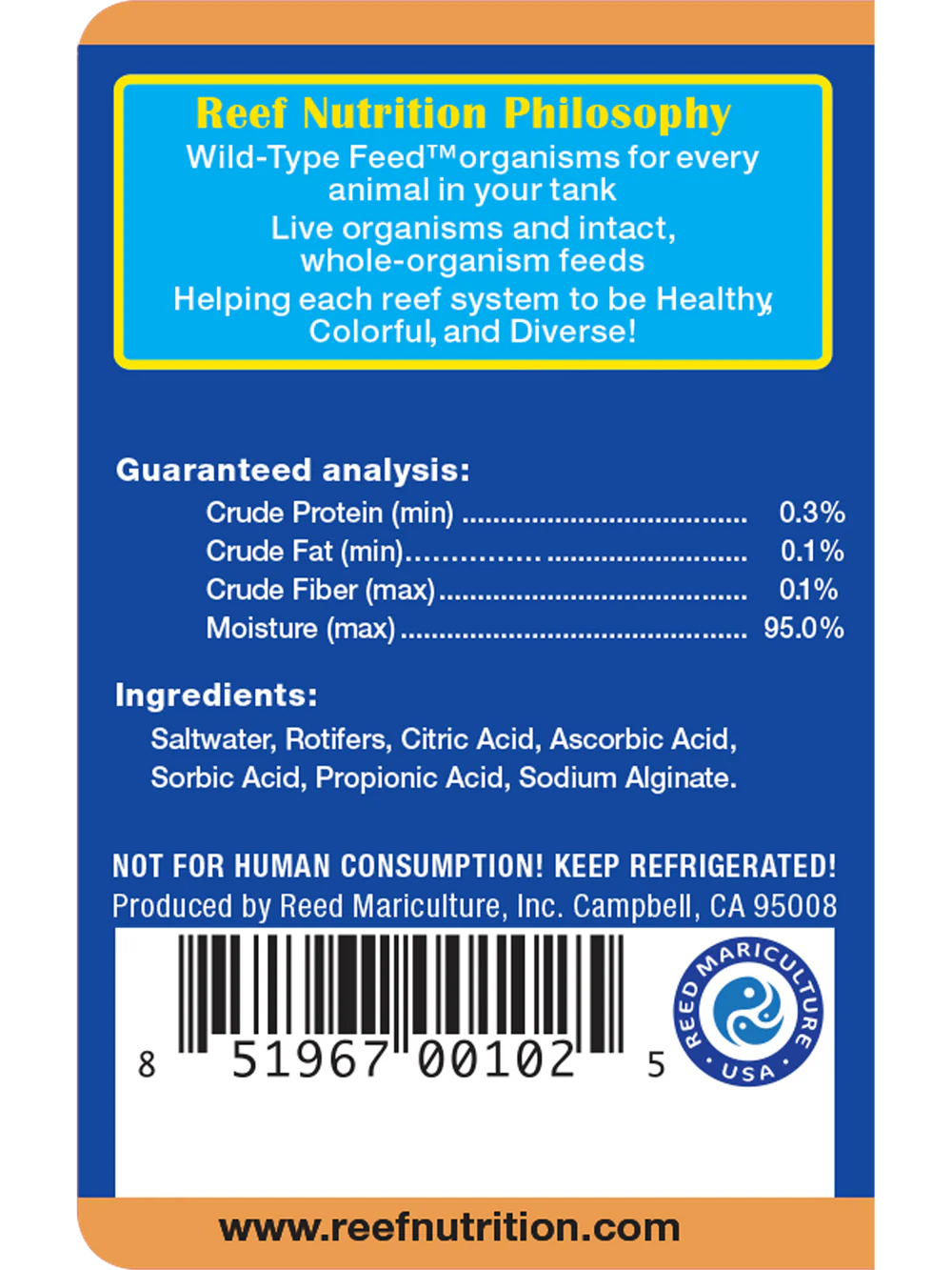 Roti Feast Plankton Feed - 6oz Bottle