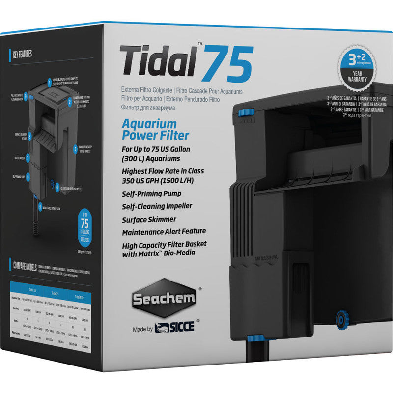Tidal 75 HOB Power Filter (Up to 75 Gal)