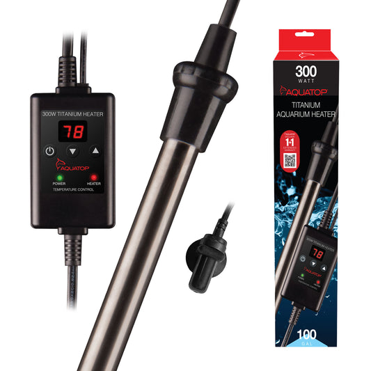 Aquatop 300 Watt Titanium Aquarium Heater with Digital Controller