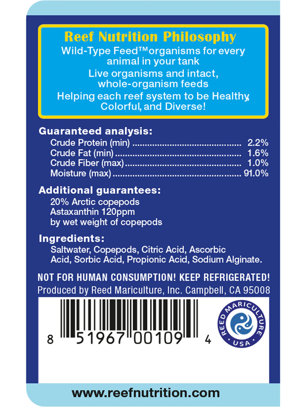 Arcti-Pods Arctic Copepod Concentrate - 6oz Bottle