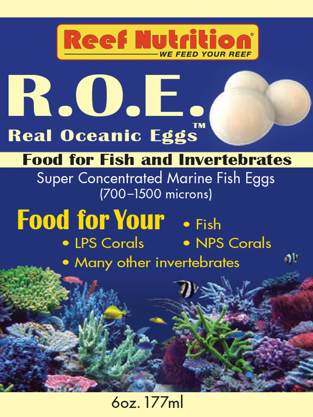 R.O.E. Refrigerated Real Oceanic Eggs - 6oz Bottle