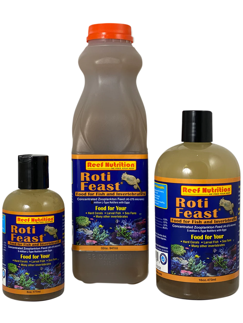 Roti Feast Plankton Feed - 6oz Bottle